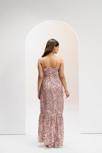 Desert Dusk Zebra Maxi Dress