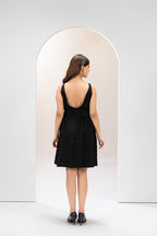 Midnight Grace Flare Dress