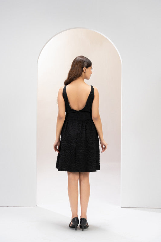 Midnight Grace Flare Dress