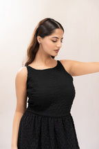 Midnight Grace Flare Dress