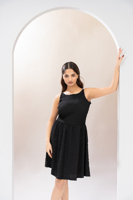 Midnight Grace Flare Dress