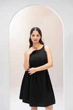 Midnight Grace Flare Dress