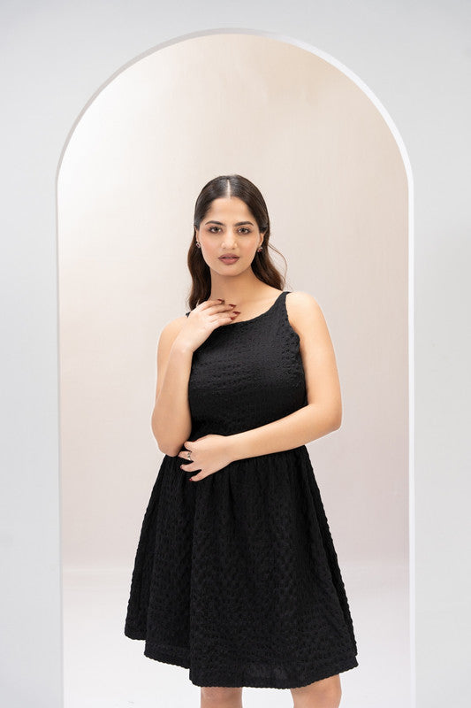 Midnight Grace Flare Dress