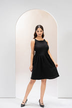 Midnight Grace Flare Dress