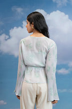 Mint Whisper Knot Top