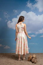 Blush Horizon Halter Dress