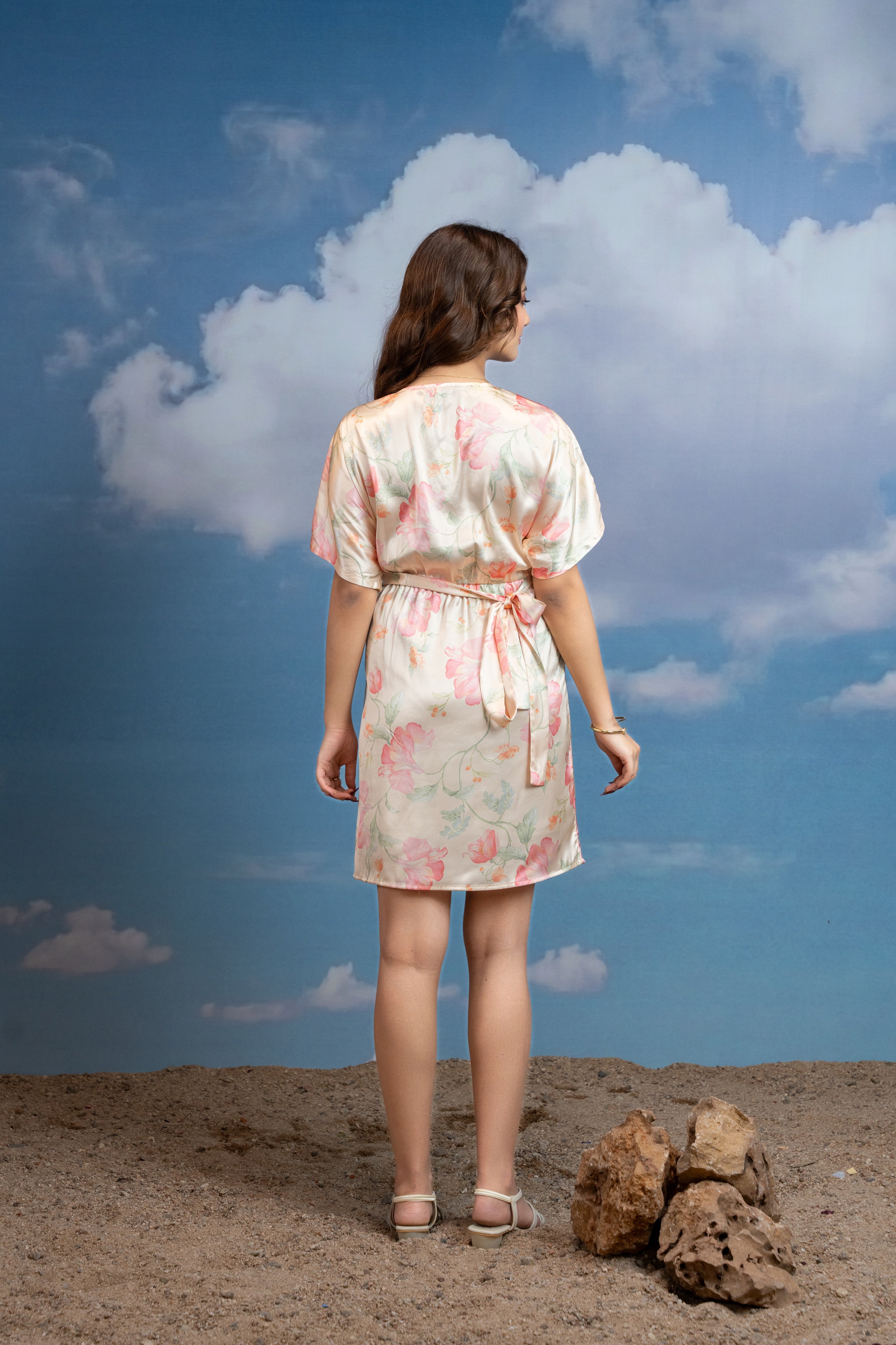 Blush Meadow Wrap Dress