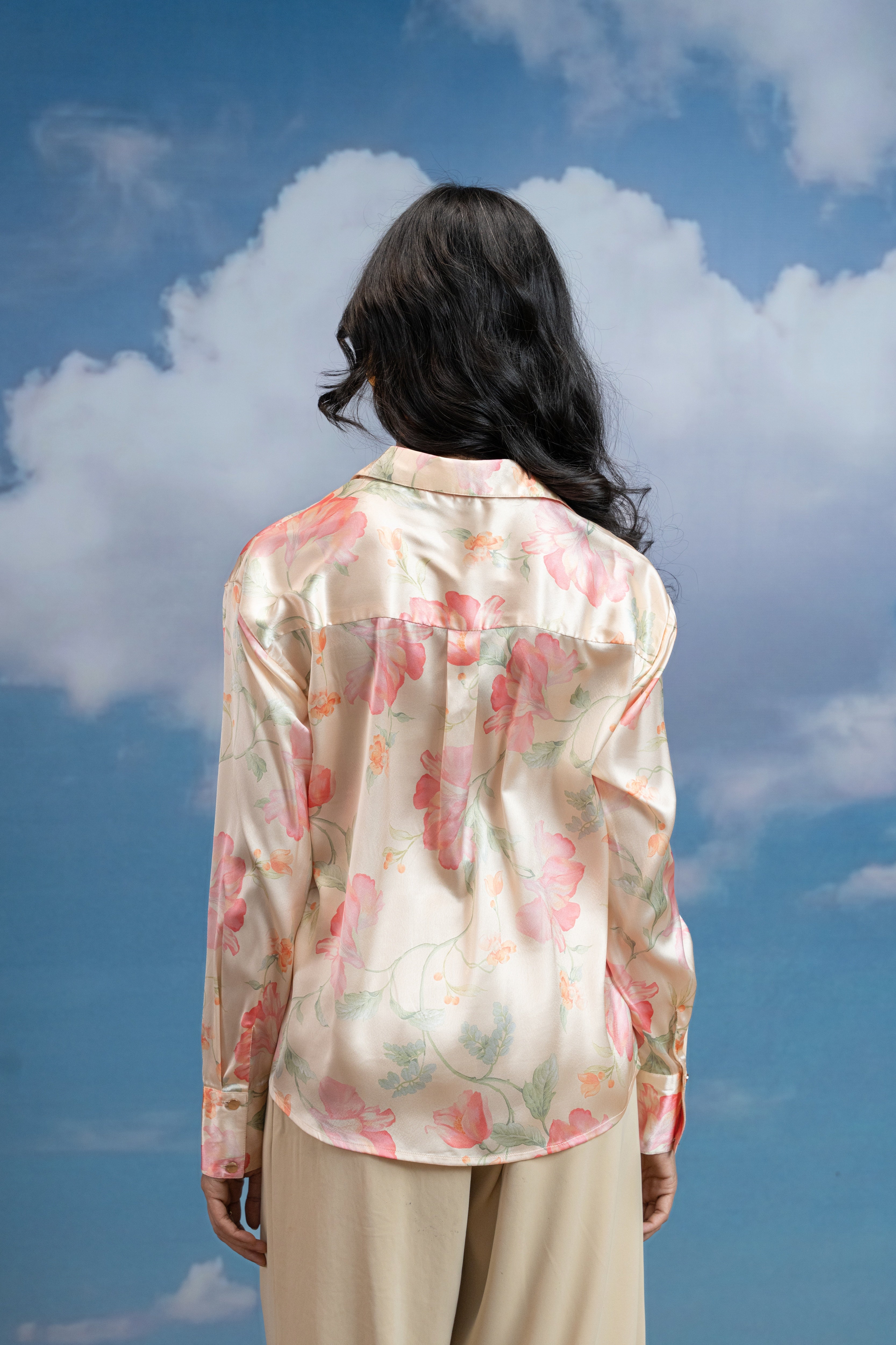 Blush Meadow Button-Down Shirt