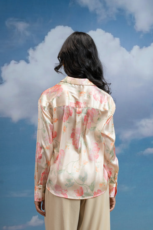 Blush Meadow Button-Down Shirt