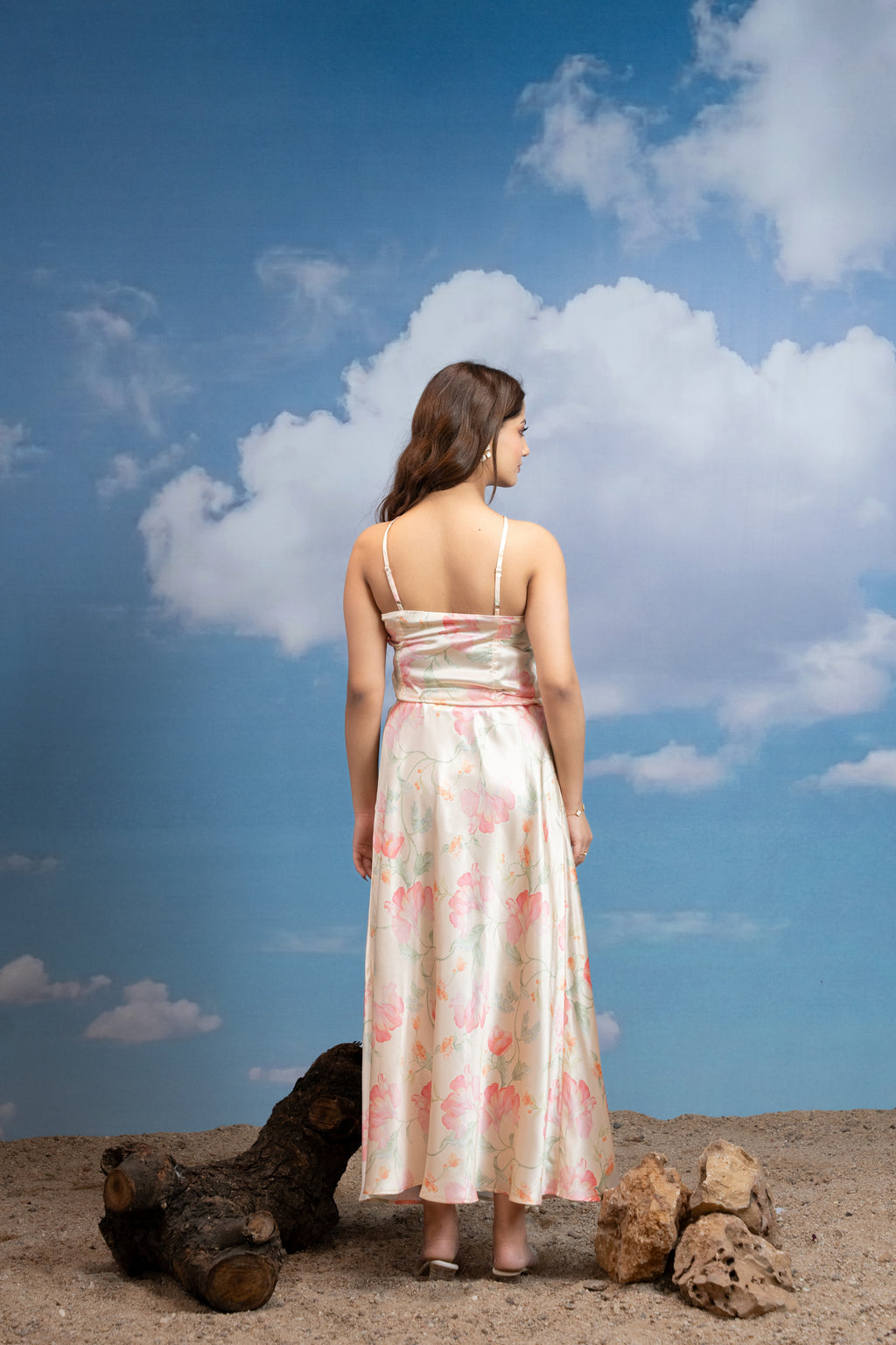 Blush Mirage Halter Coord Set