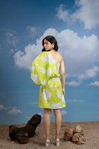 Lime Light One Shoulder Dress