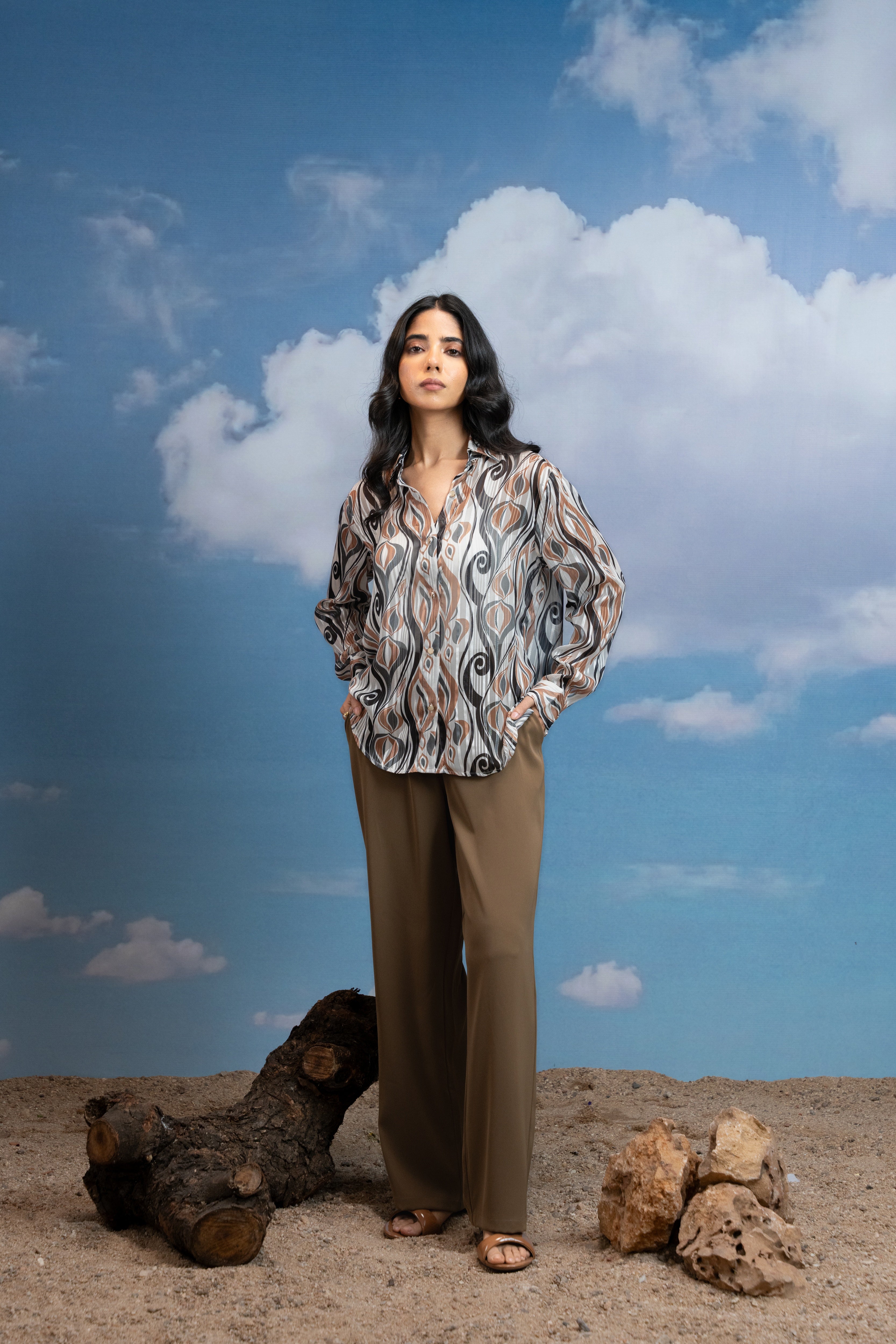 Ivory Whisper Sheer Shirt