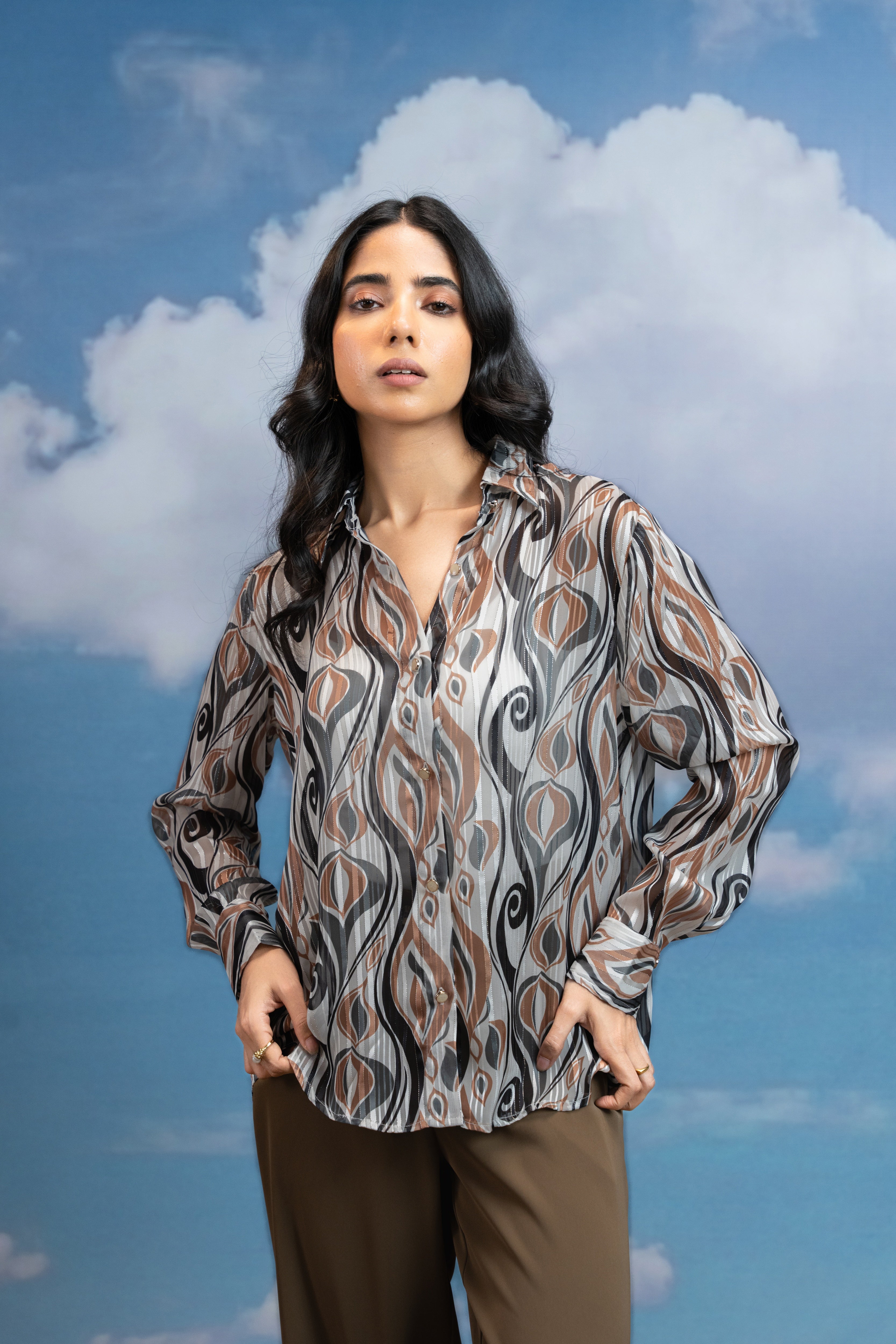 Ivory Whisper Sheer Shirt