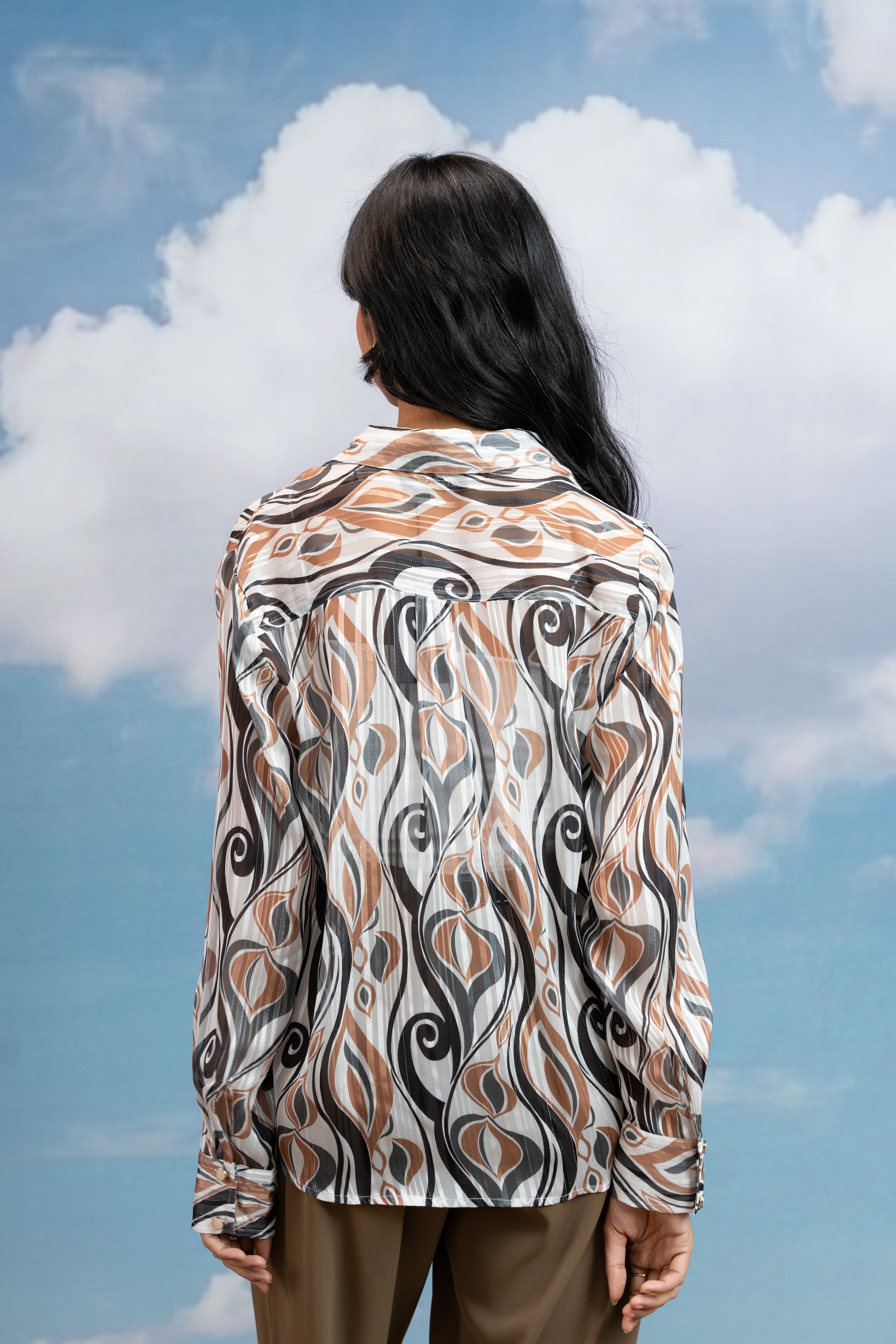 Ivory Whisper Sheer Shirt