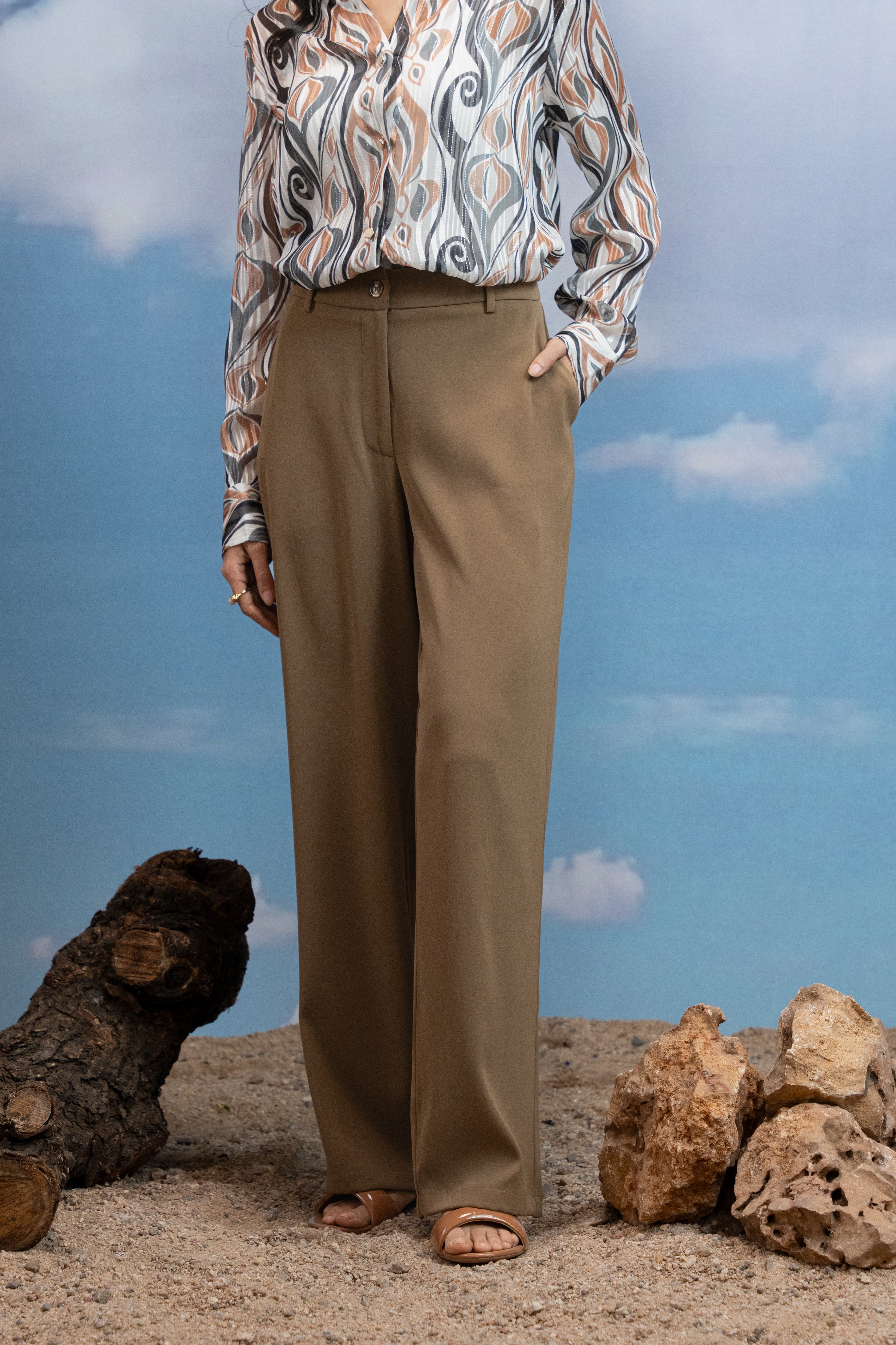 Mocha Muse Straight Pants