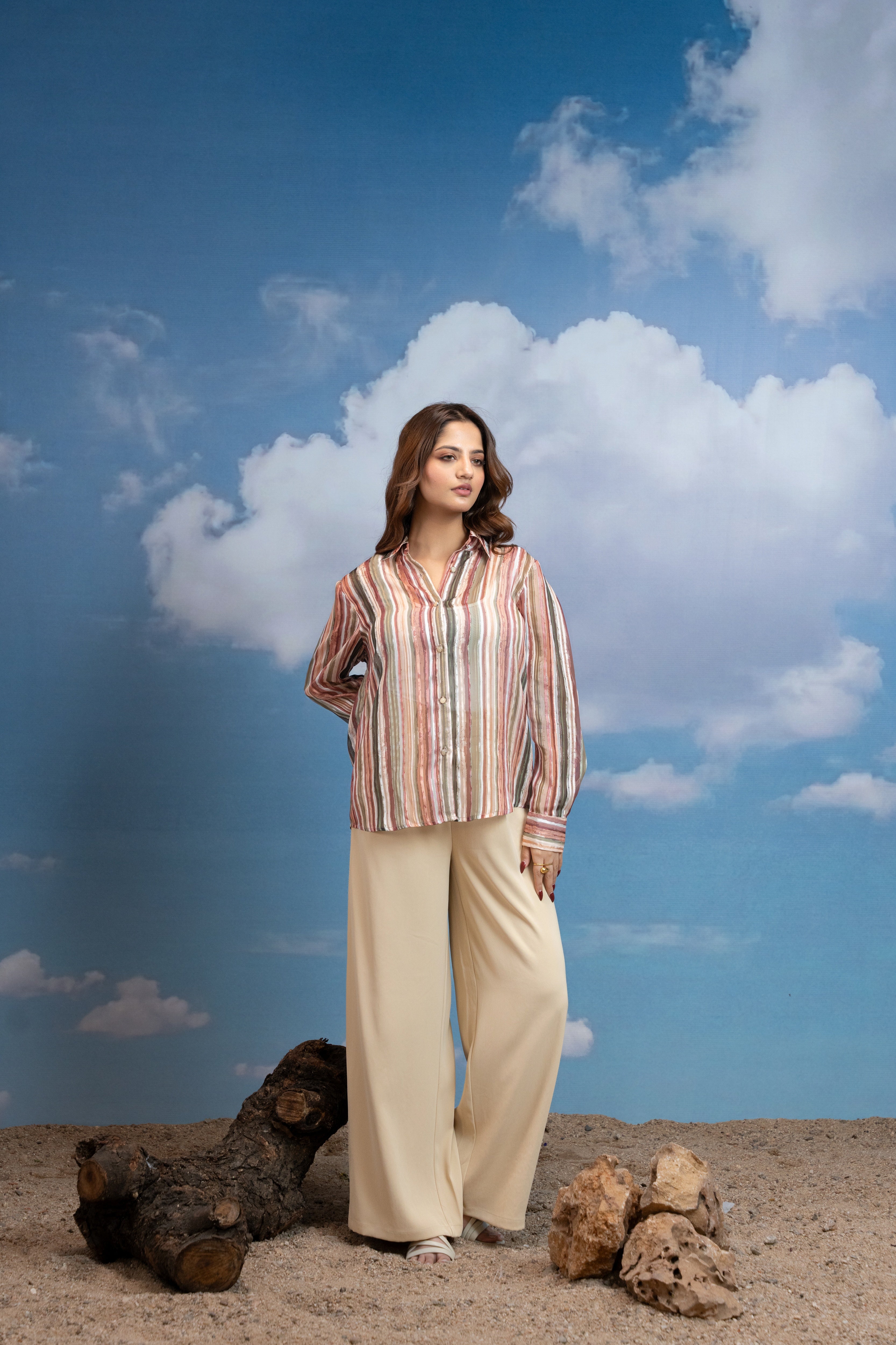 Sunset Drift Stripe Shirt