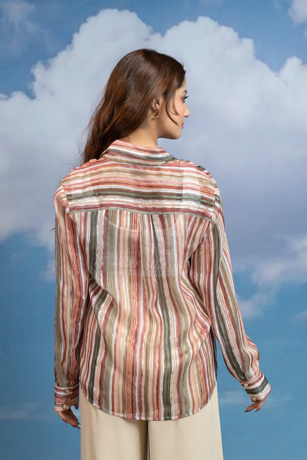 Sunset Drift Stripe Shirt