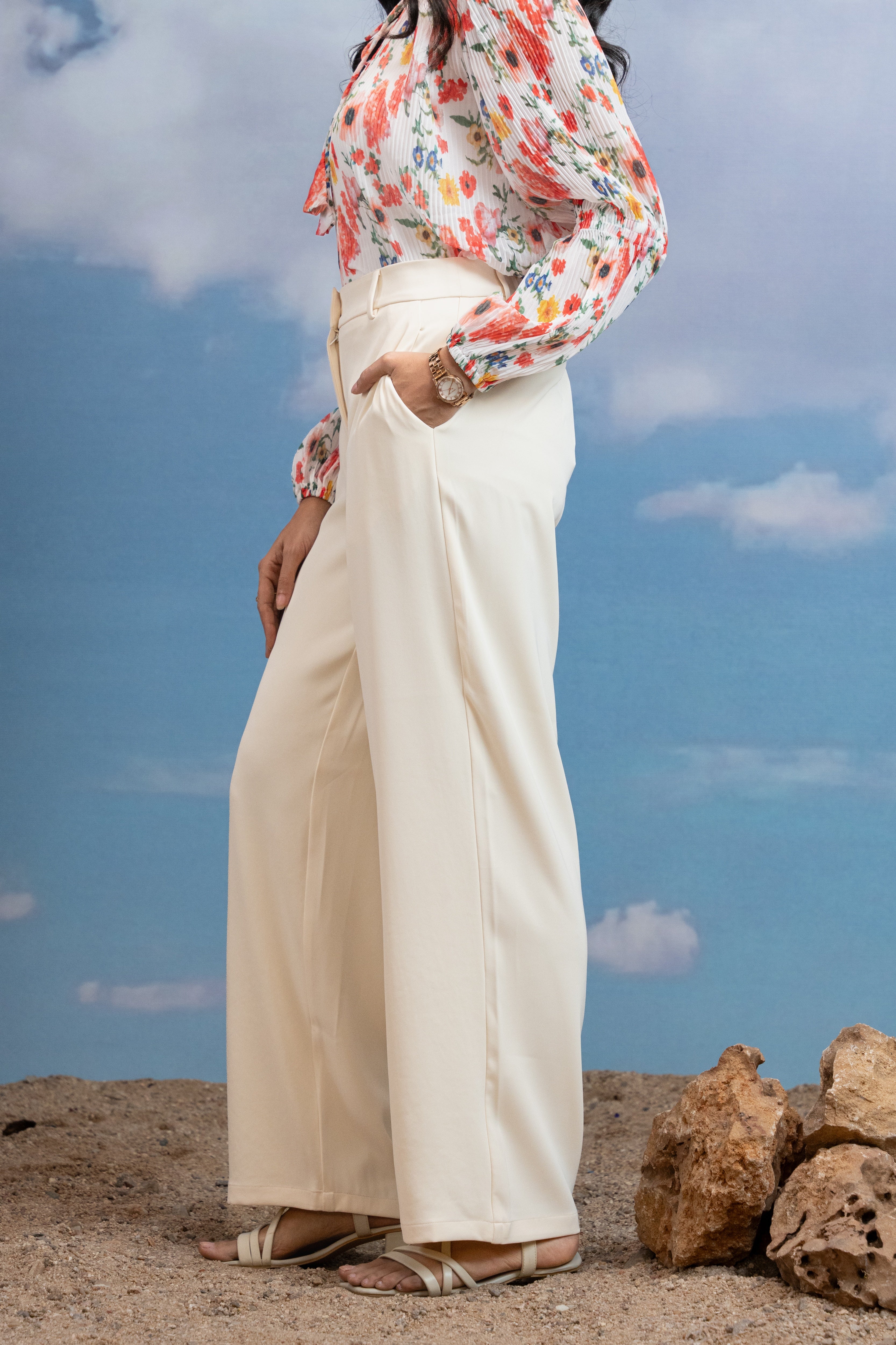 Vanilla Veil Straight Pants