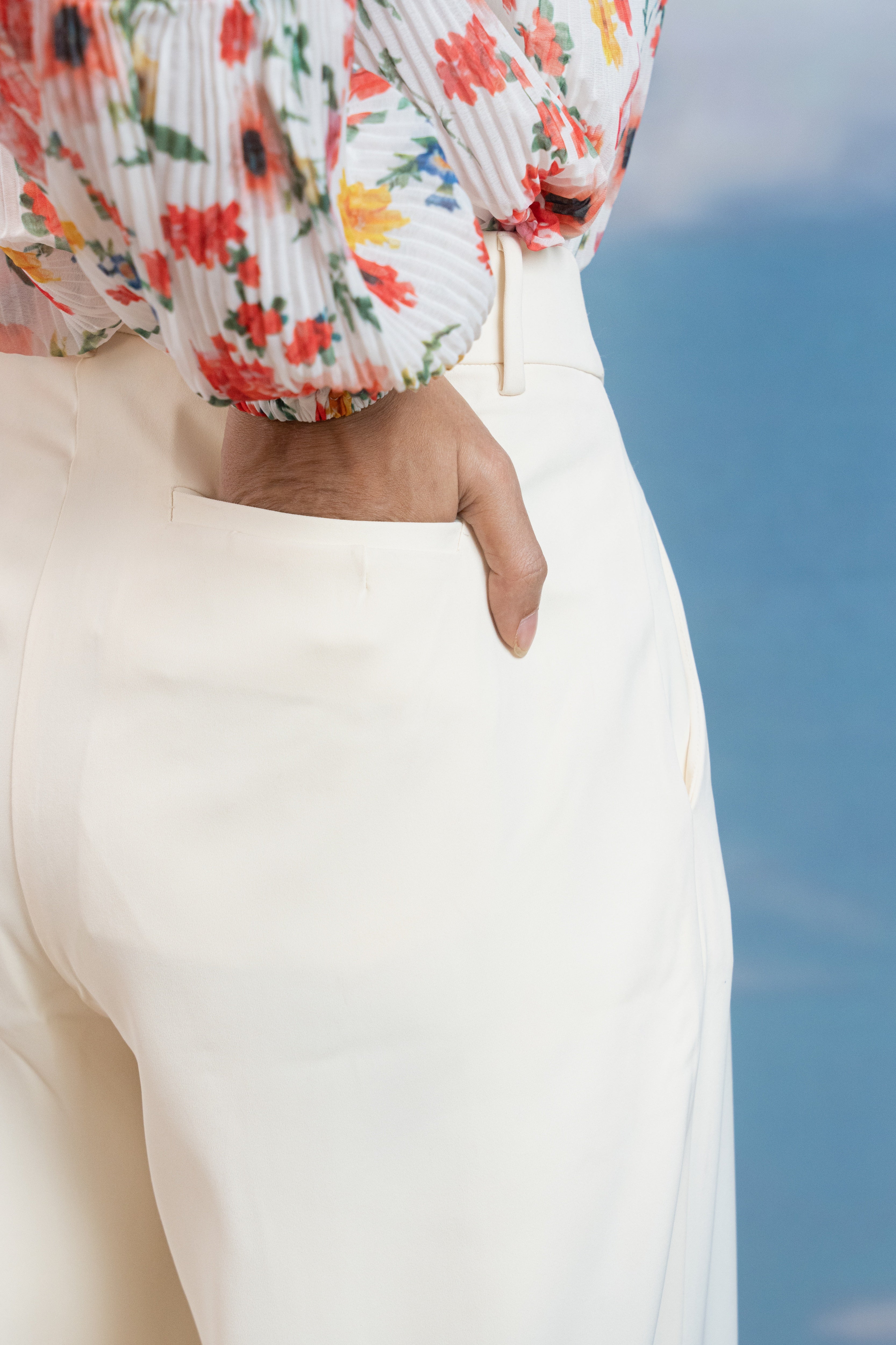 Vanilla Veil Straight Pants