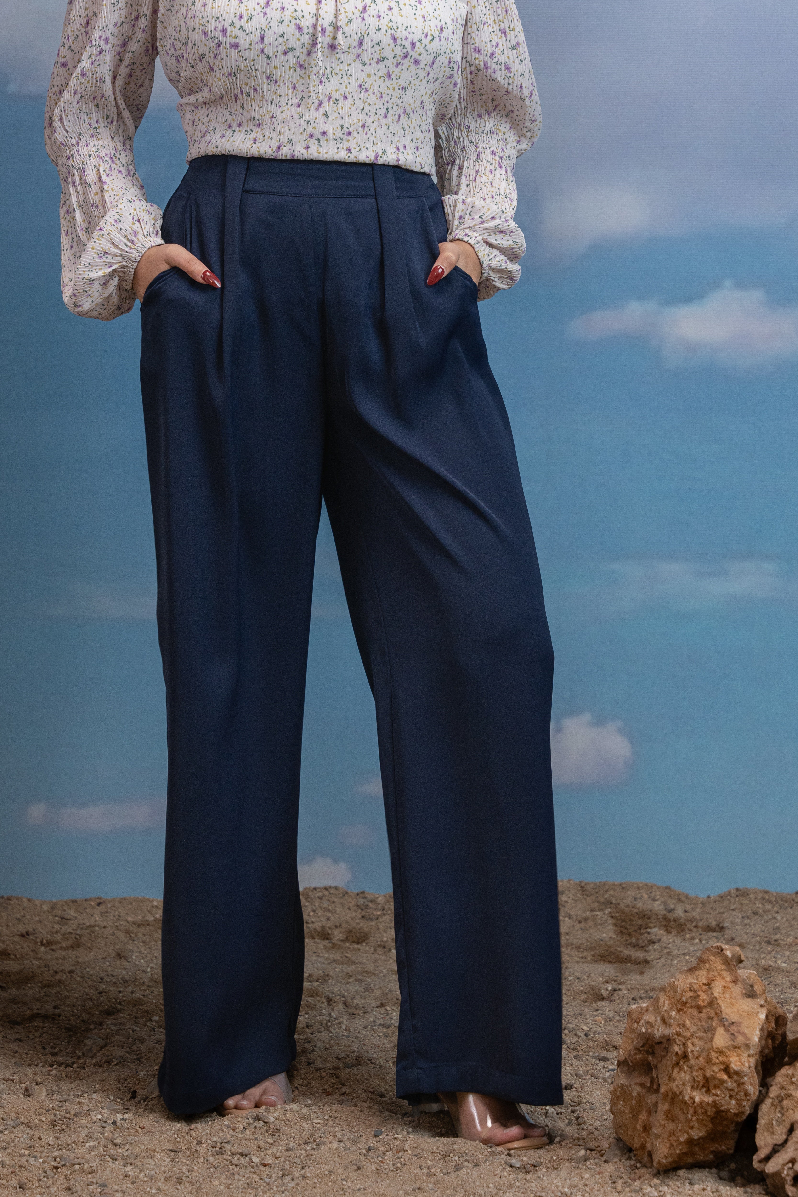 Midnight Aura Straight Pants