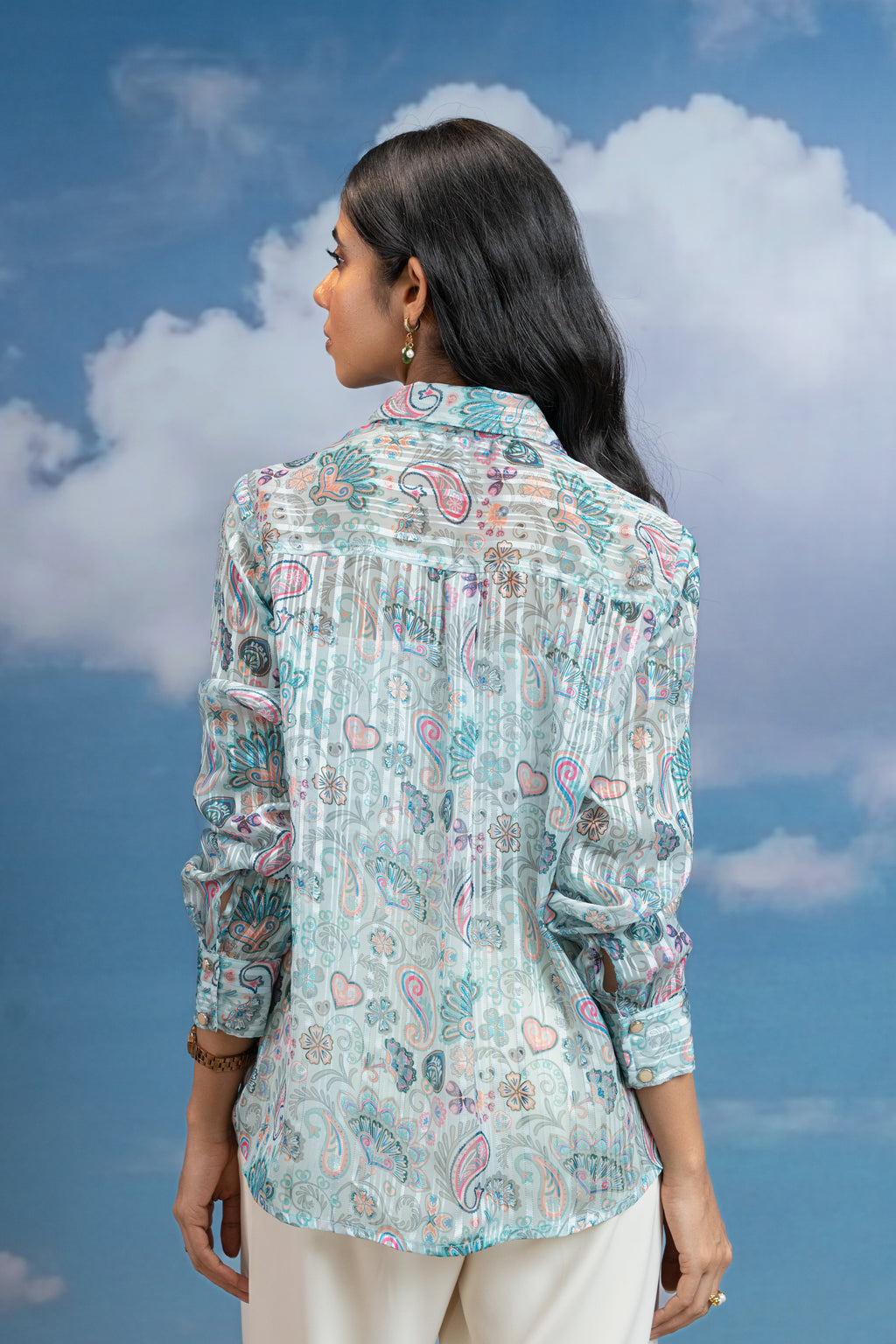 Blue Bloom Poetry Shirt
