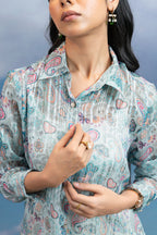 Blue Bloom Poetry Shirt