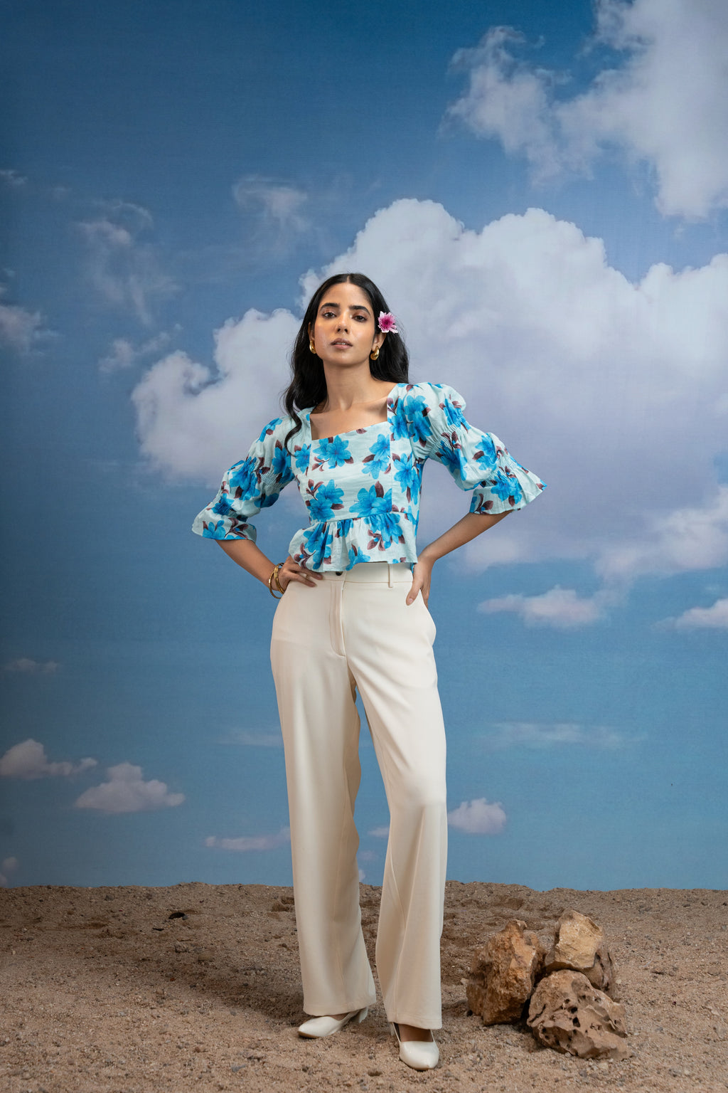 Bluebell Square Muse Top