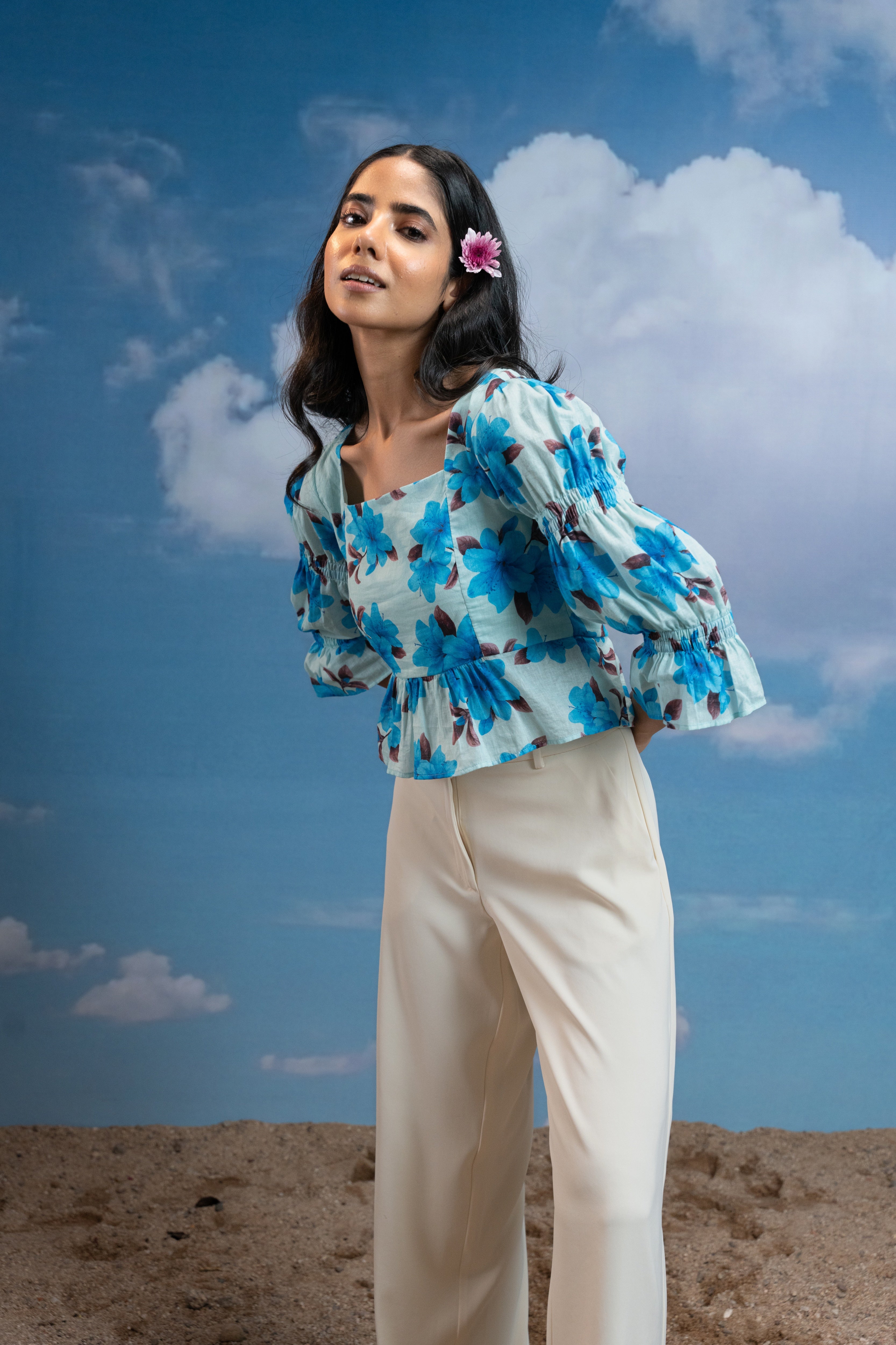 Bluebell Square Muse Top