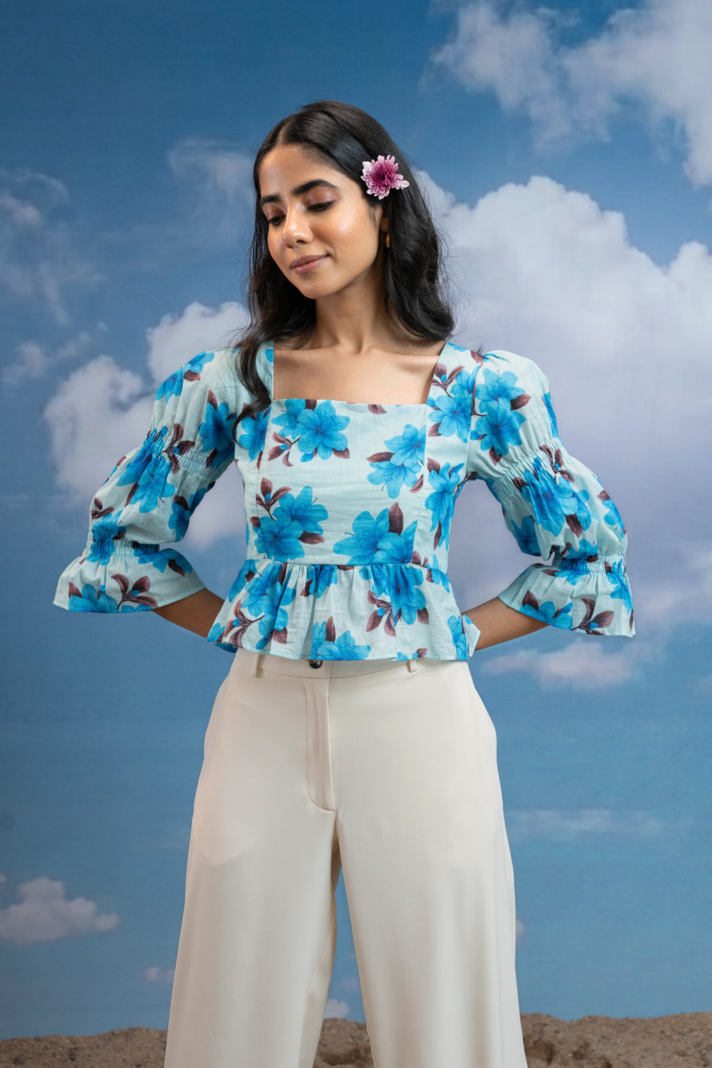 Bluebell Square Muse Top