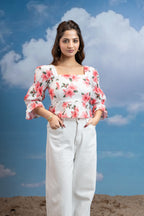 Ivory Charm Square Top
