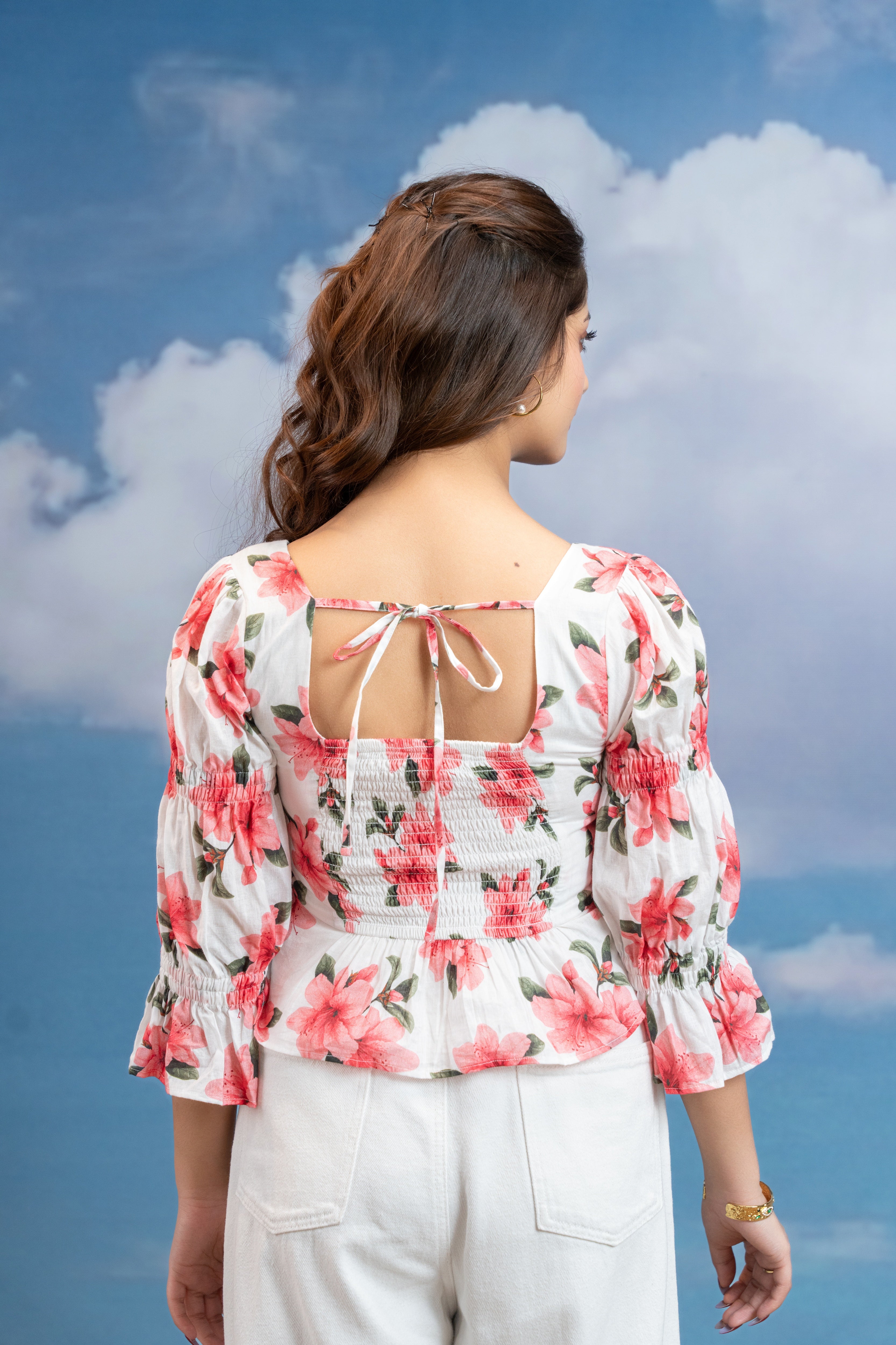 Ivory Charm Square Top