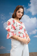 Ivory Charm Square Top