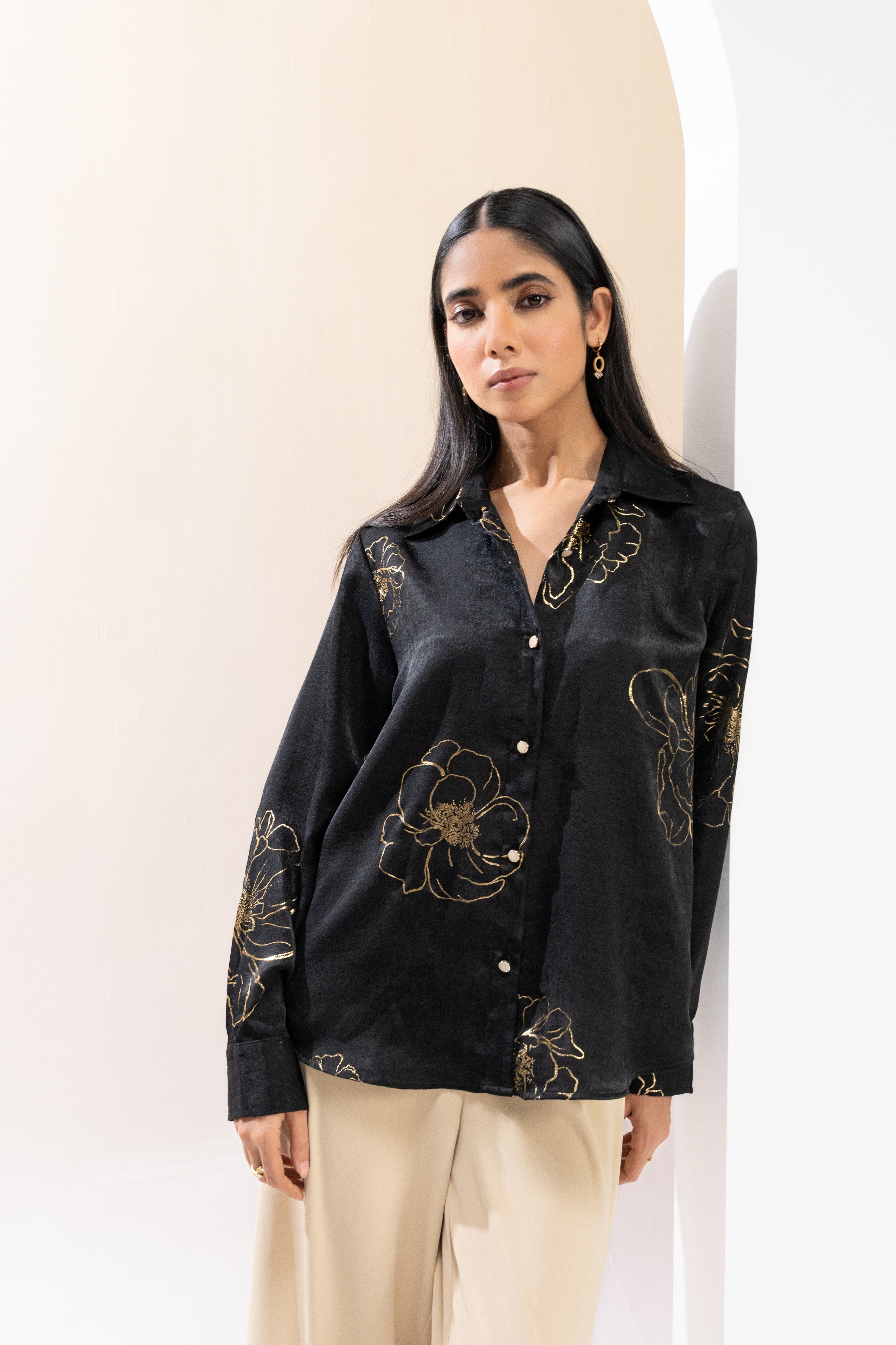 Midnight Garden Foil Shirt