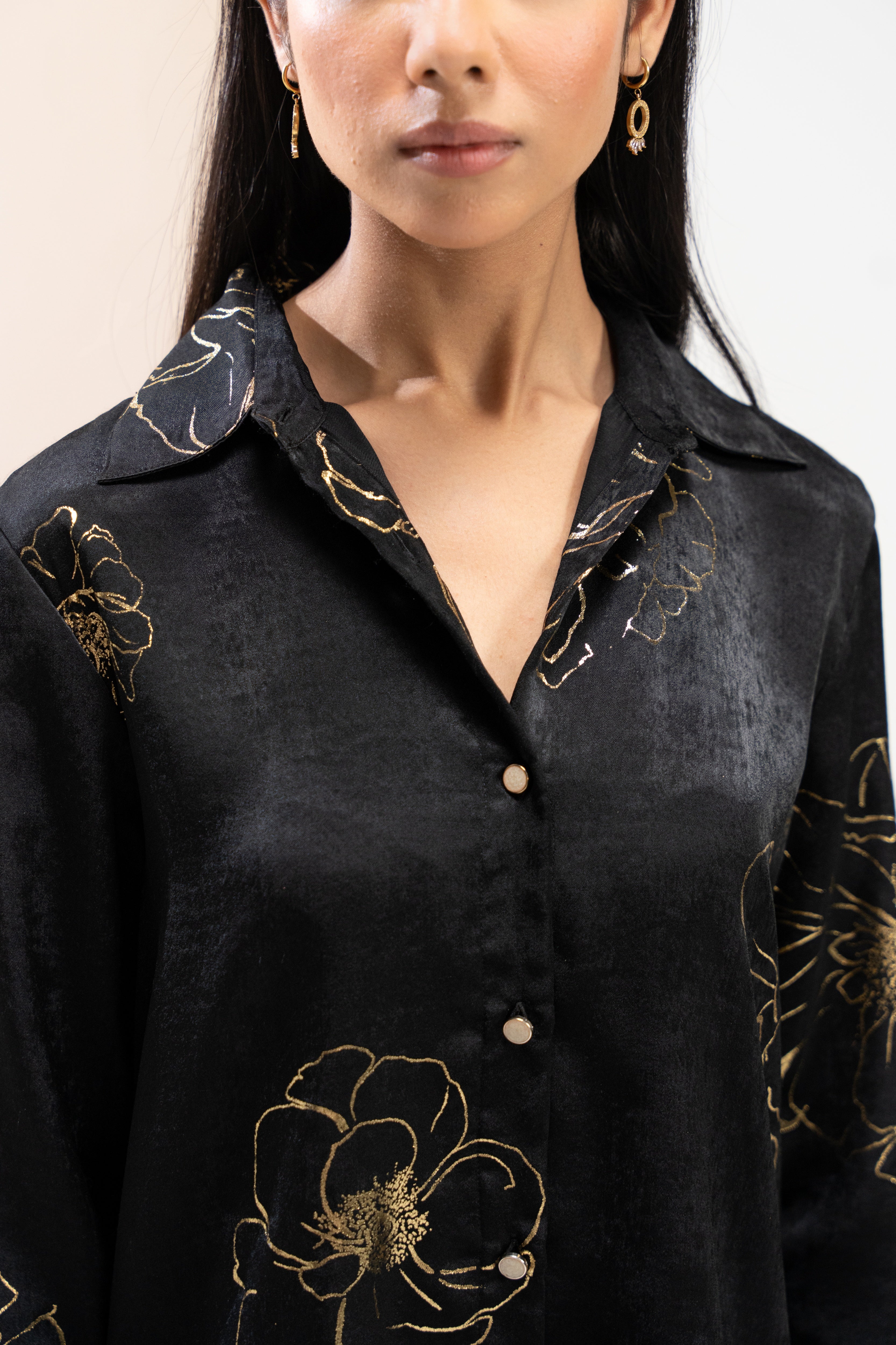 Midnight Garden Foil Shirt
