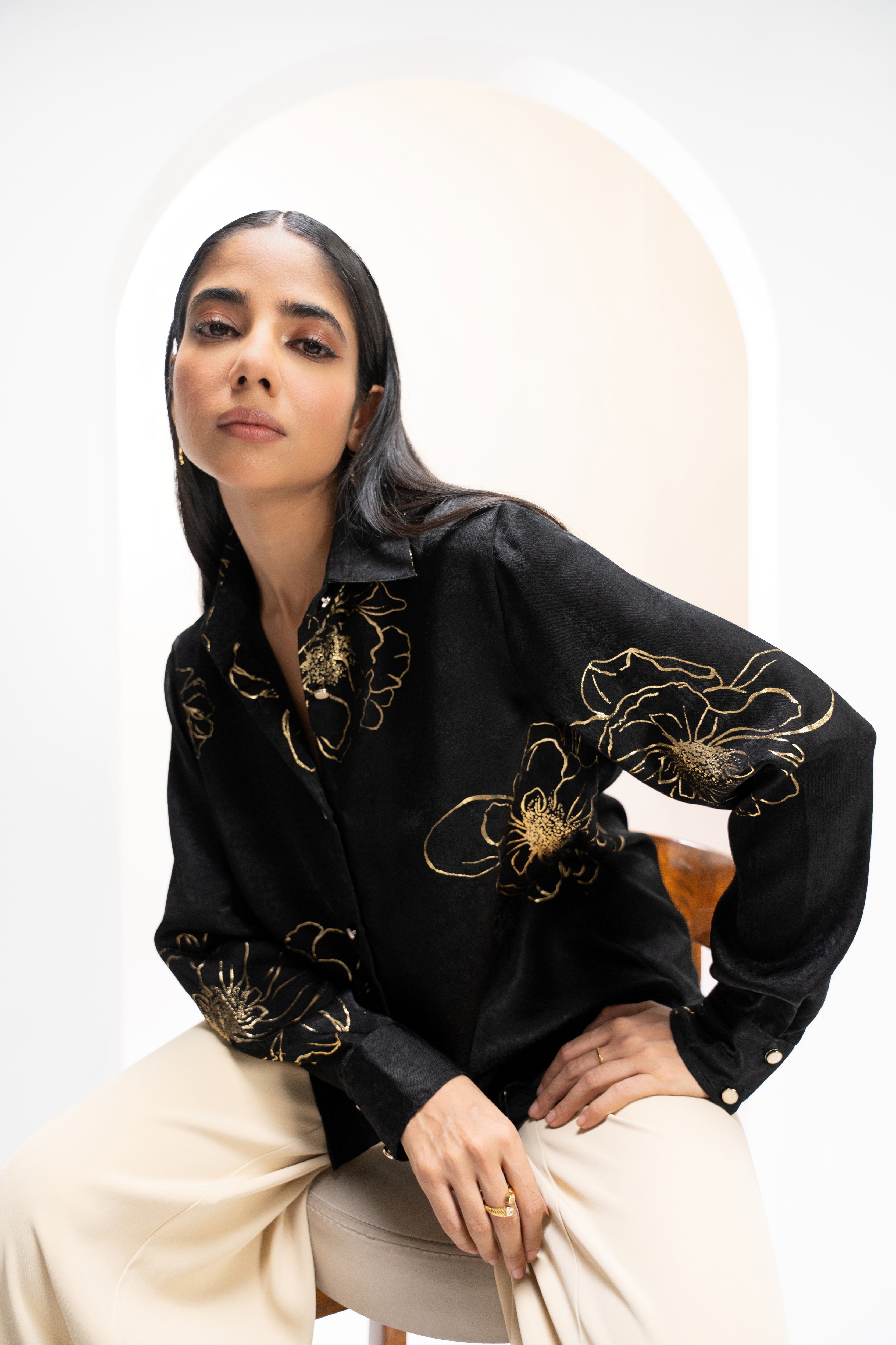Midnight Garden Foil Shirt