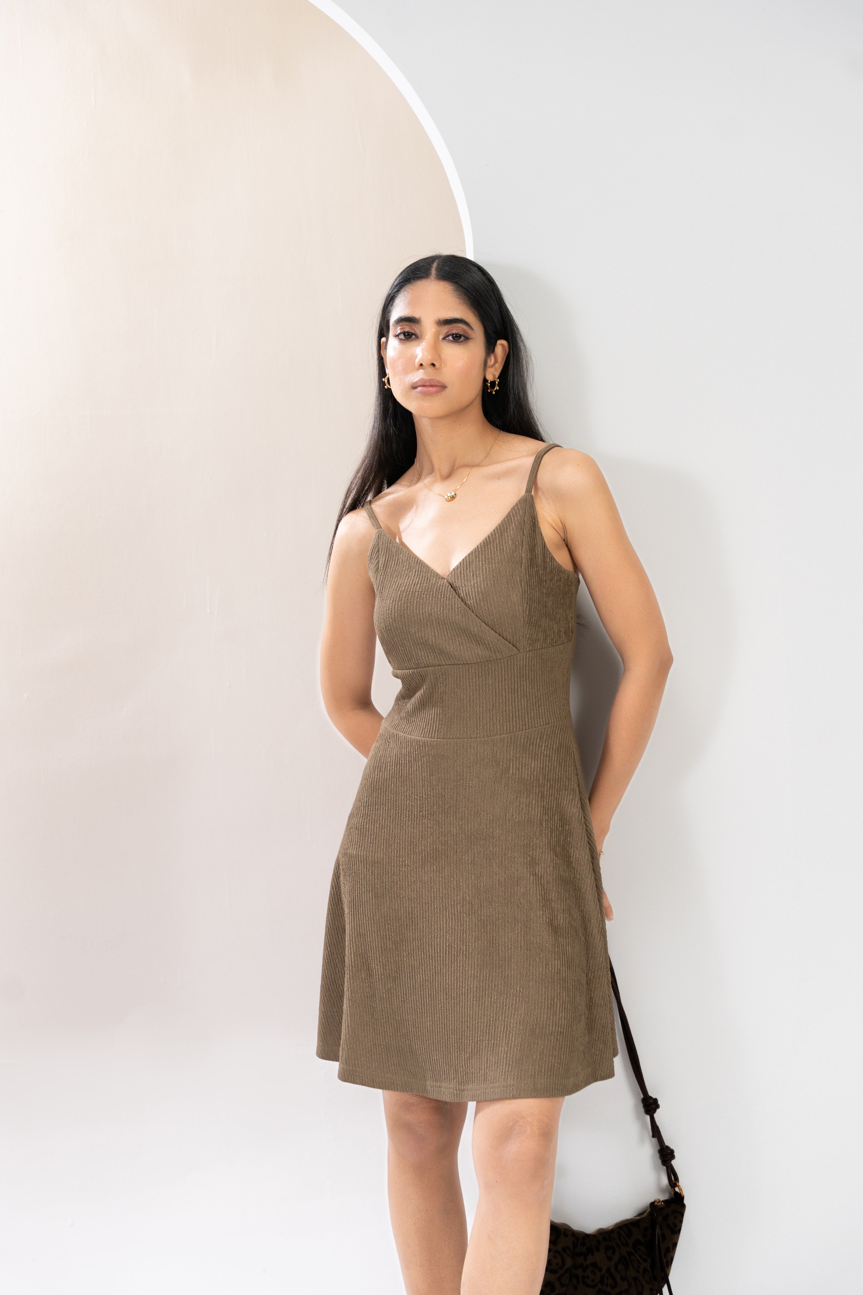 Mocha Muse Fit and Flare Dress
