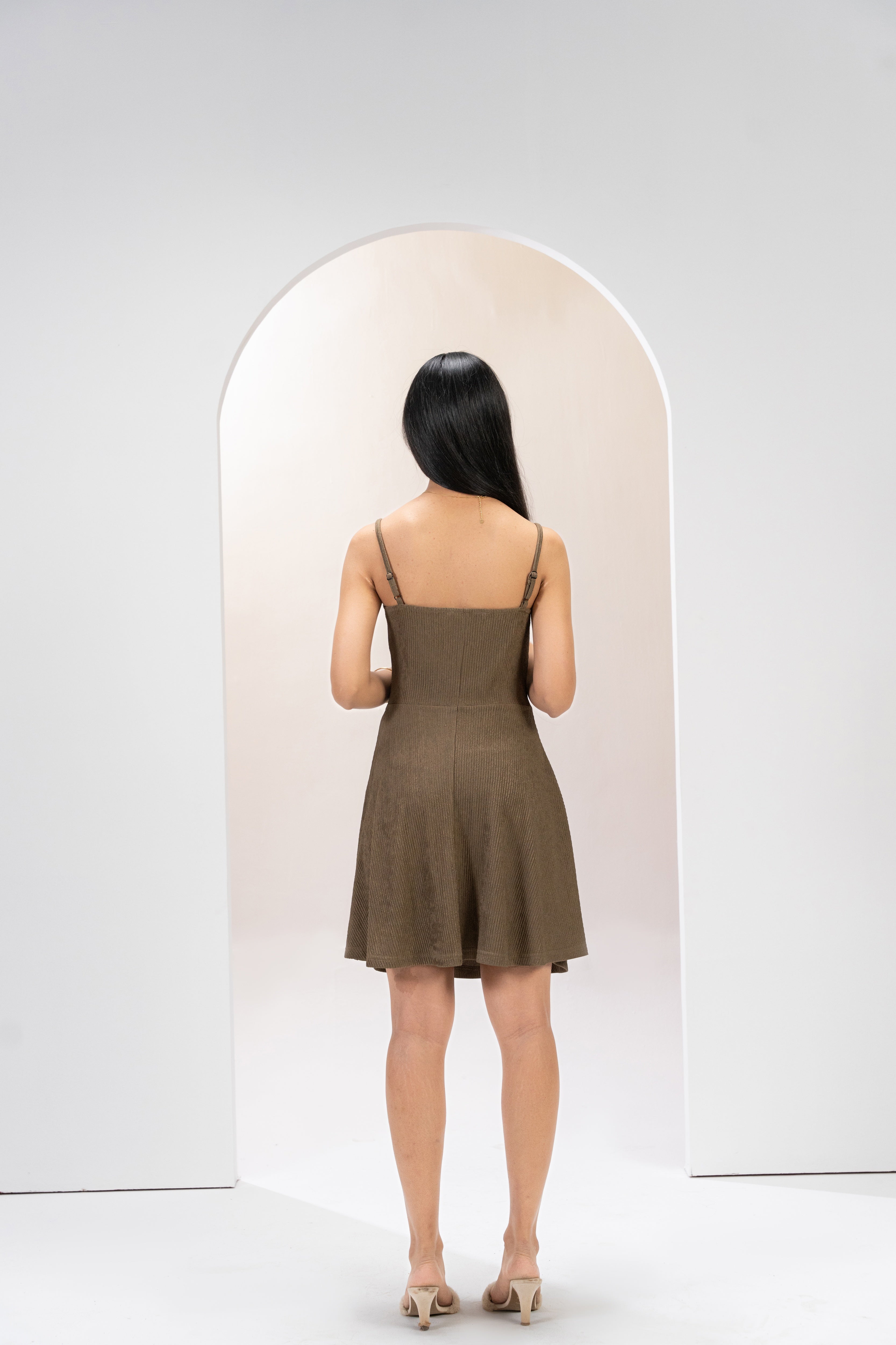 Mocha Muse Fit and Flare Dress