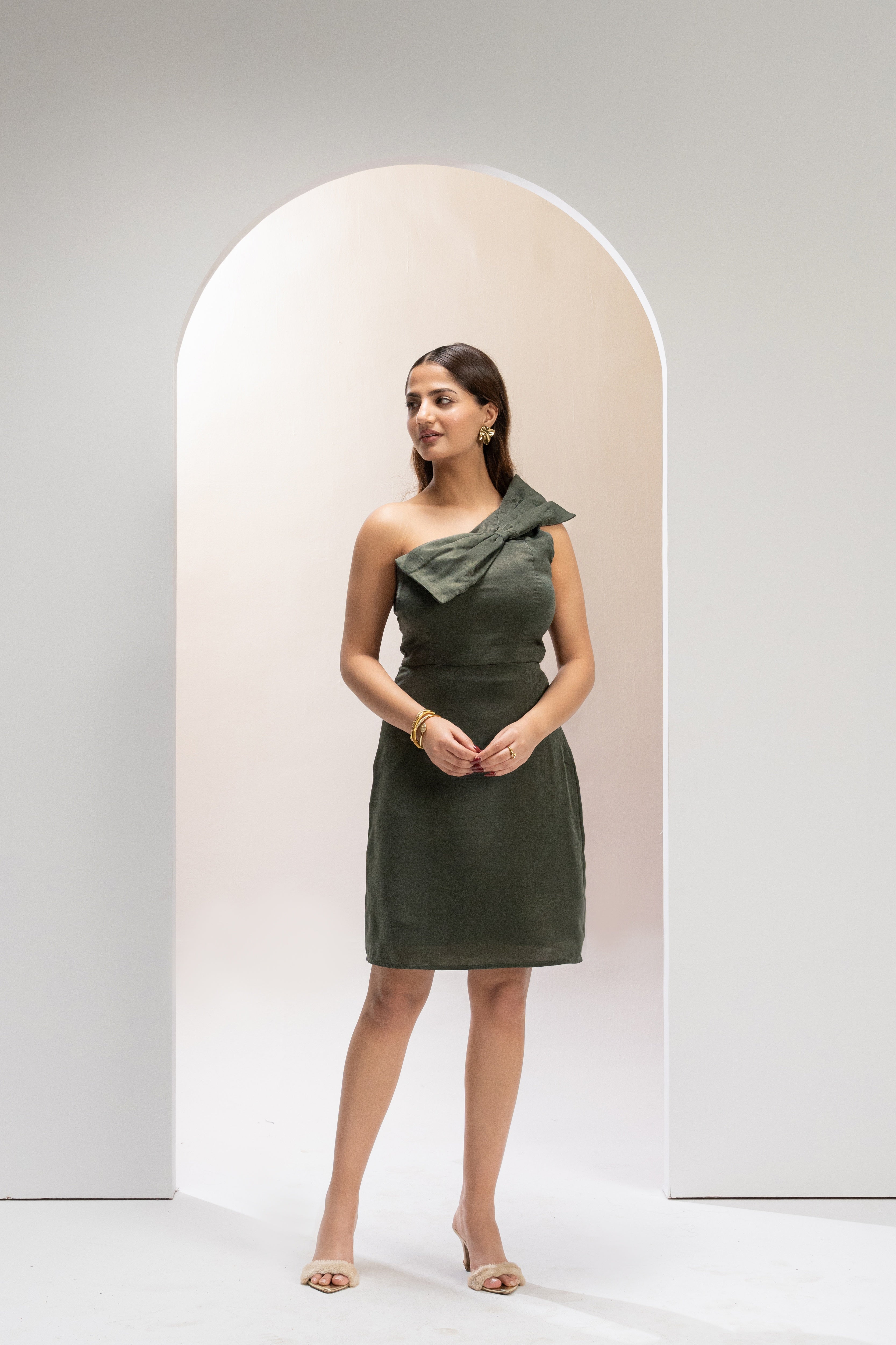 Olive Allure Mini Dress