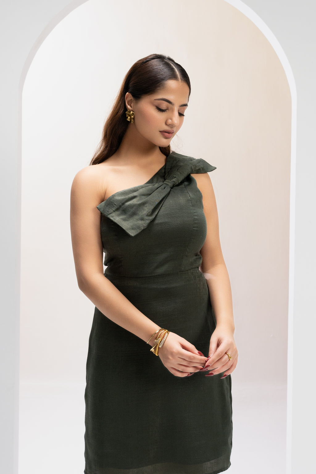 Olive Allure Mini Dress