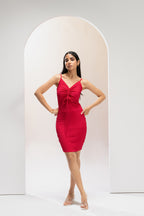 Fuchsia Flame Bodycon Dress