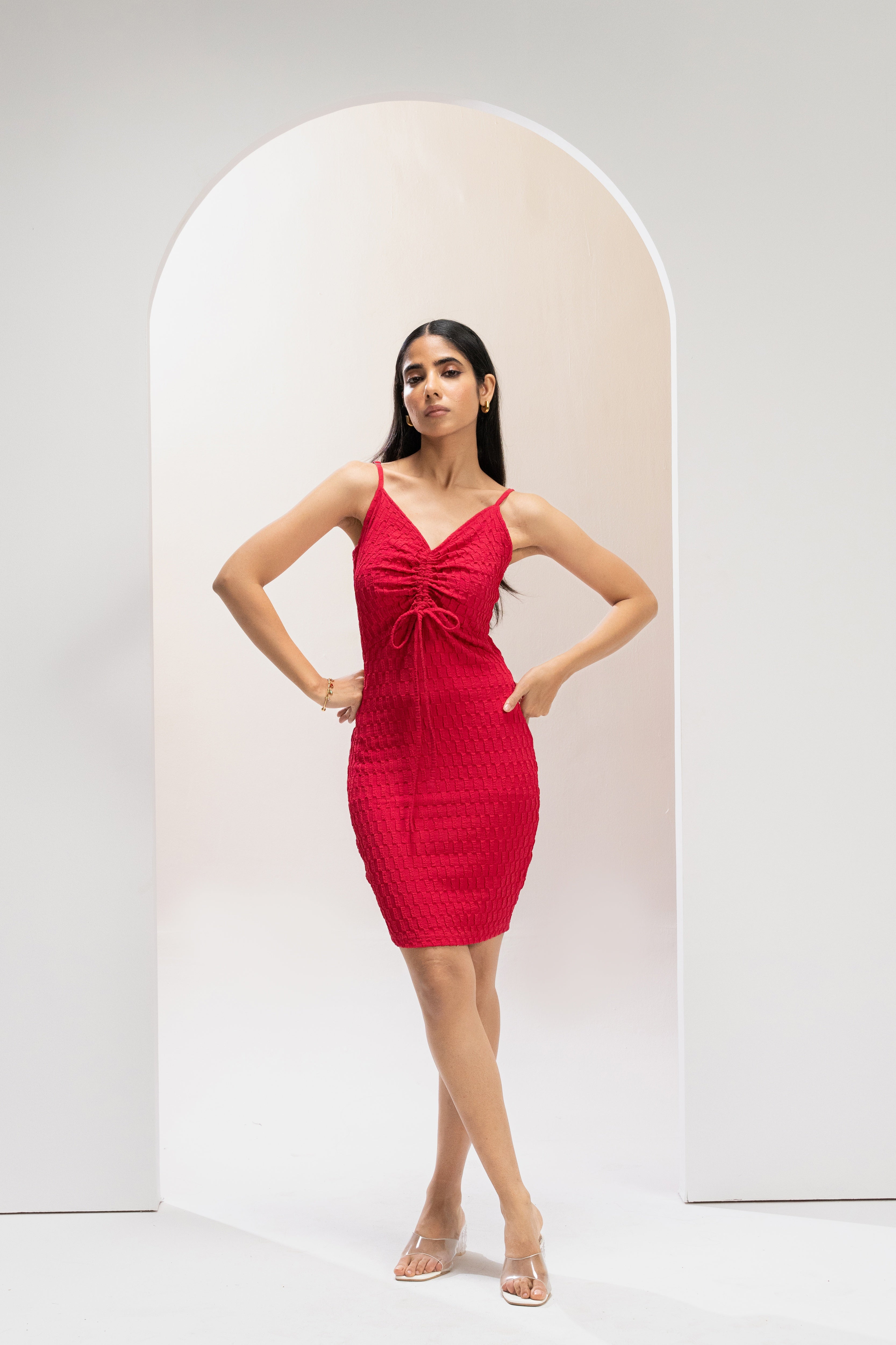 Fuchsia Flame Bodycon Dress
