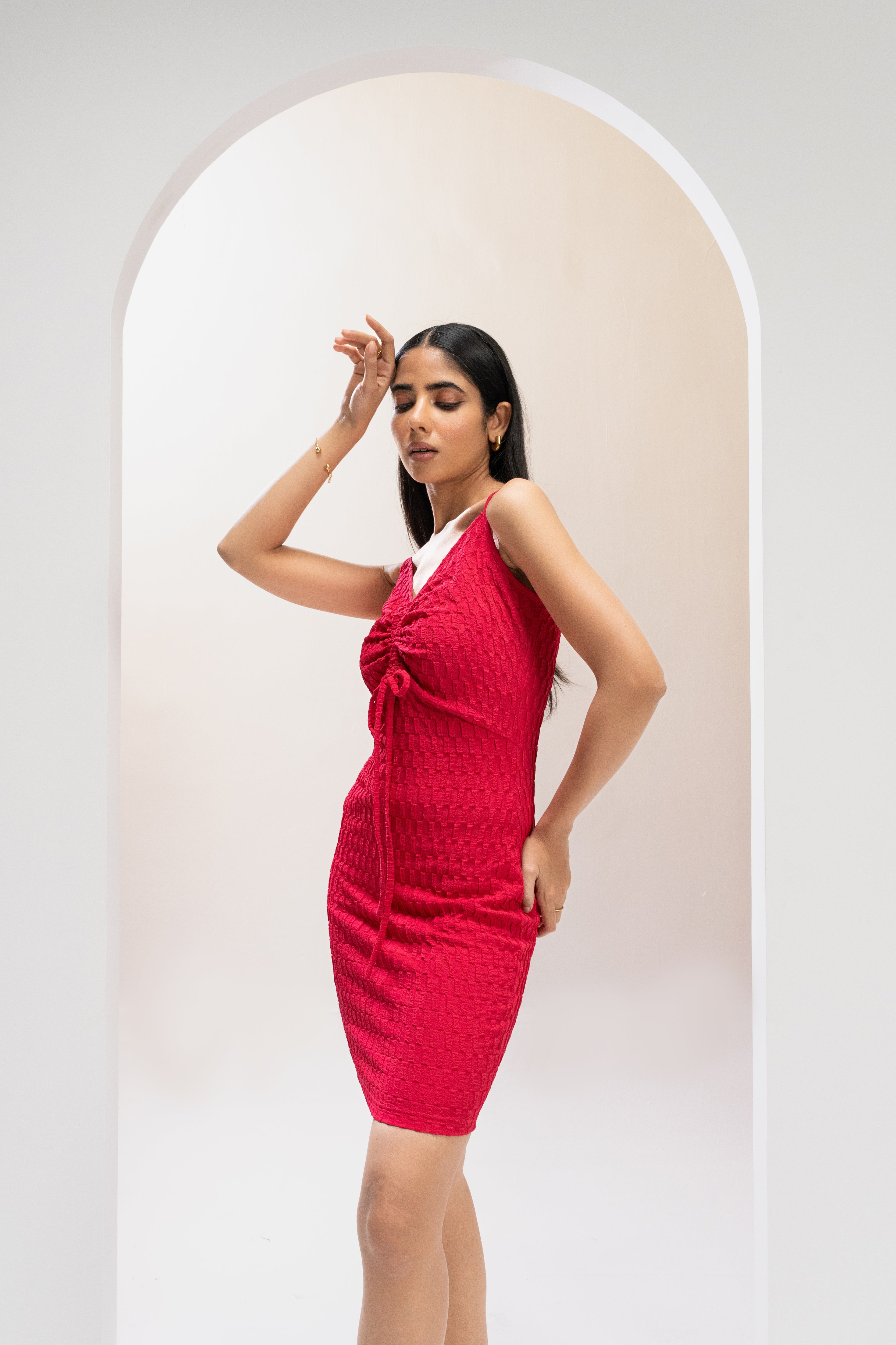 Fuchsia Flame Bodycon Dress