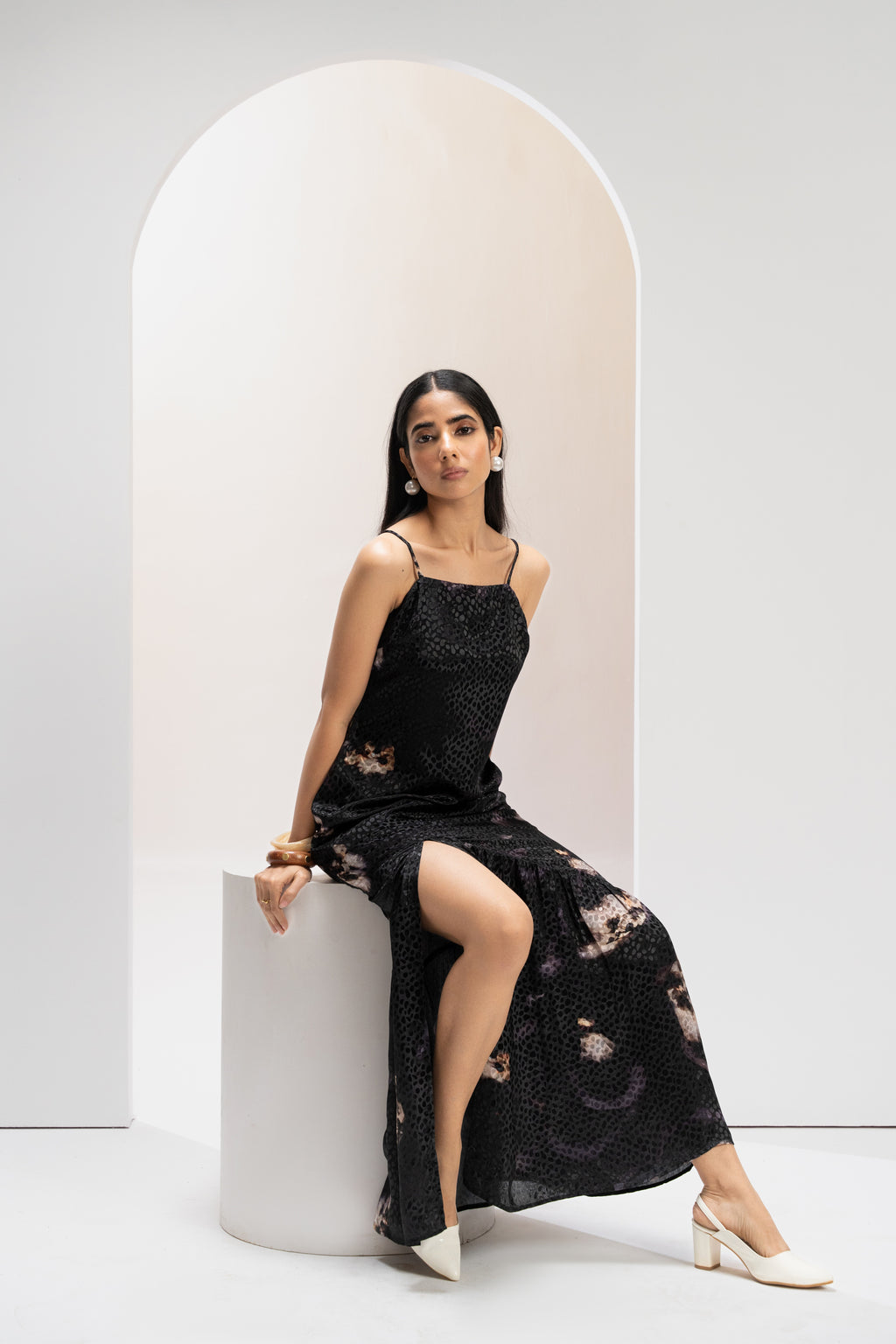 Noir Eclipse Bodycon Dress
