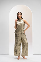 Olive Drape Aura Co ord Set