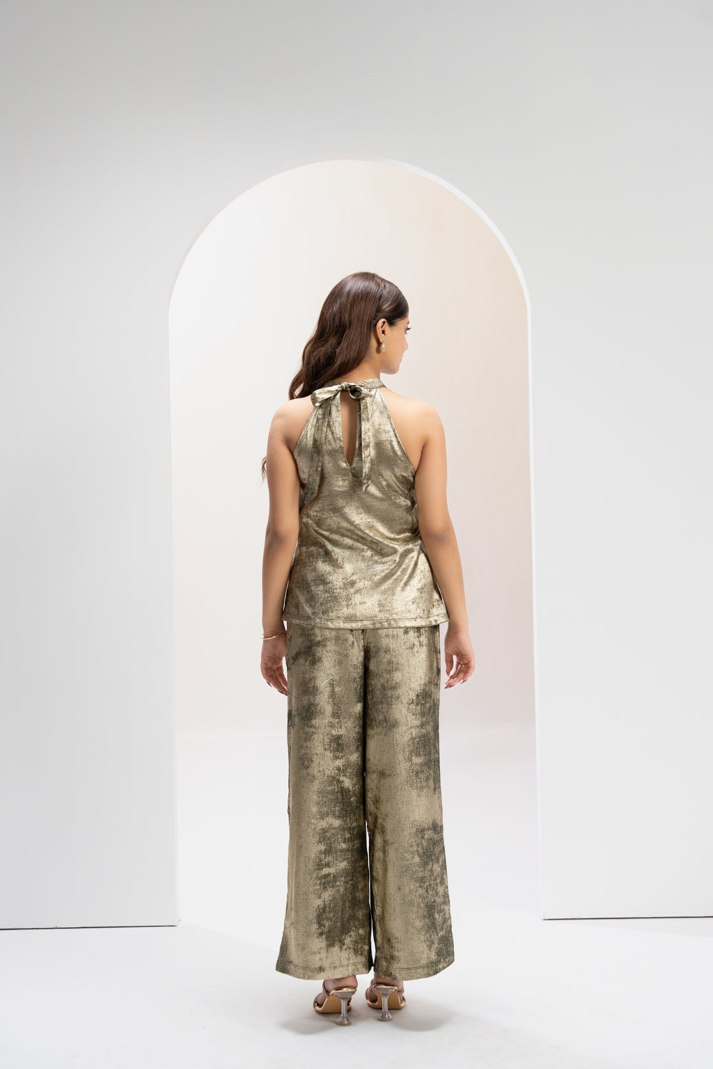 Olive Drape Aura Co ord Set