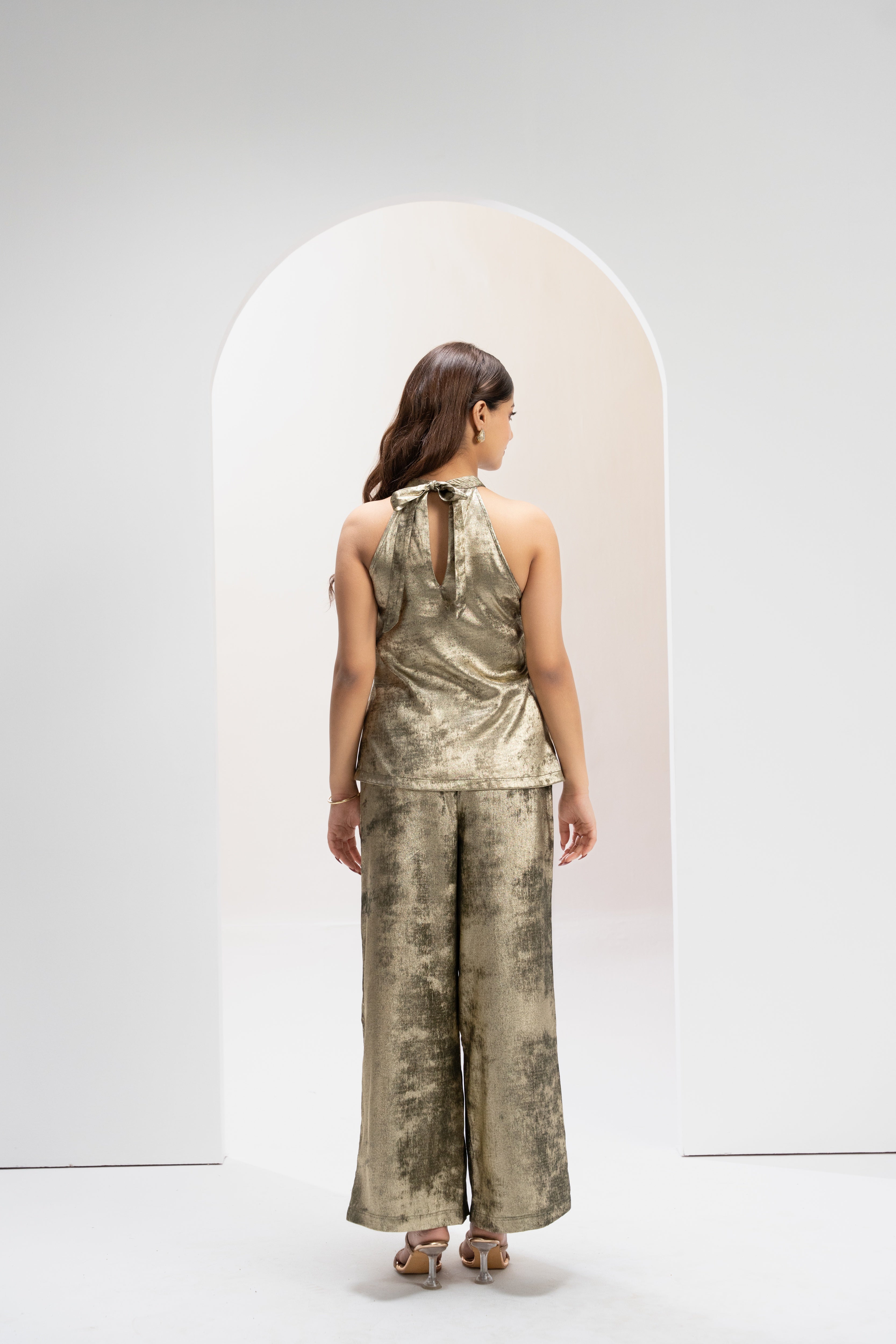 Olive Drape Aura Co ord Set