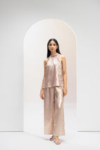 Blush Halter Whisper Co ord Set