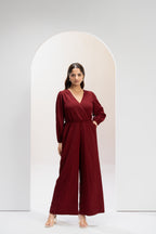 Velvet Ember Jumpsuit