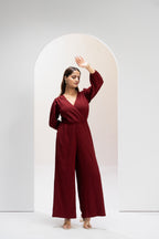 Velvet Ember Jumpsuit