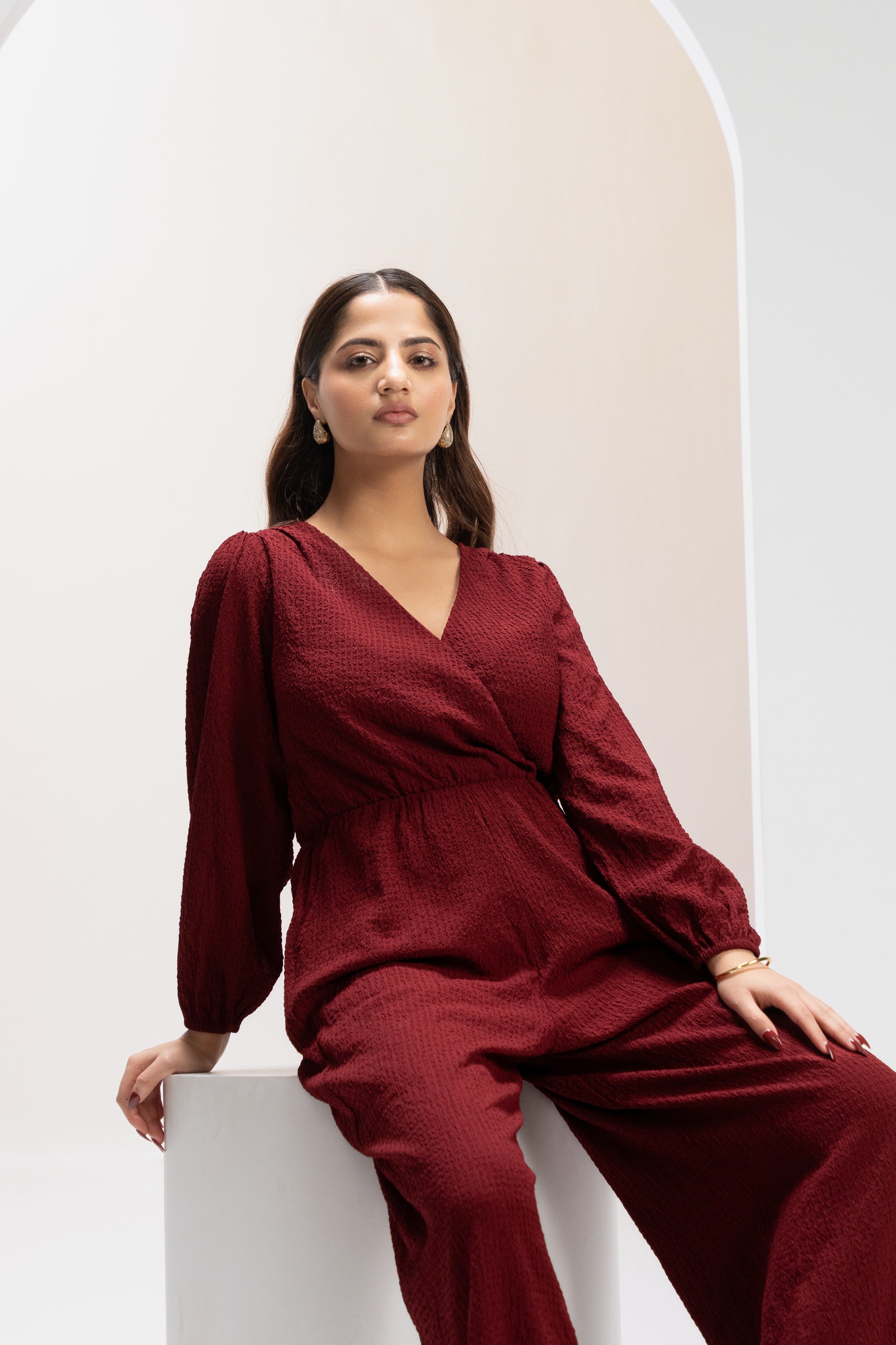 Velvet Ember Jumpsuit